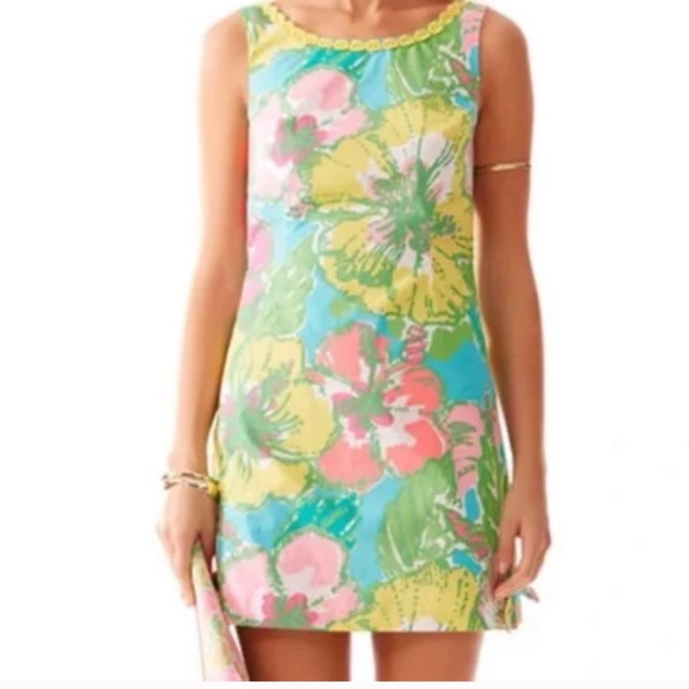 Lilly Pulitzer Shift Dress - Big Flirt Hibiscus Print